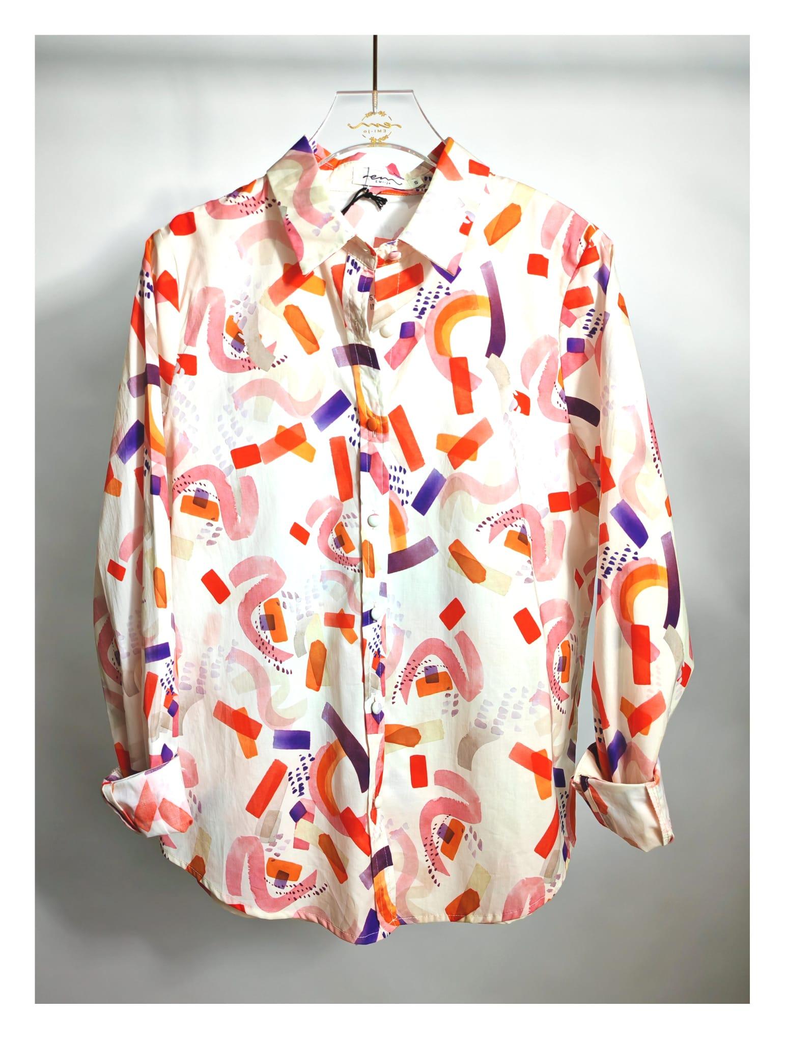 Camisas Mujer Print Emi-Jo 91133-675 #c Efashion Paris