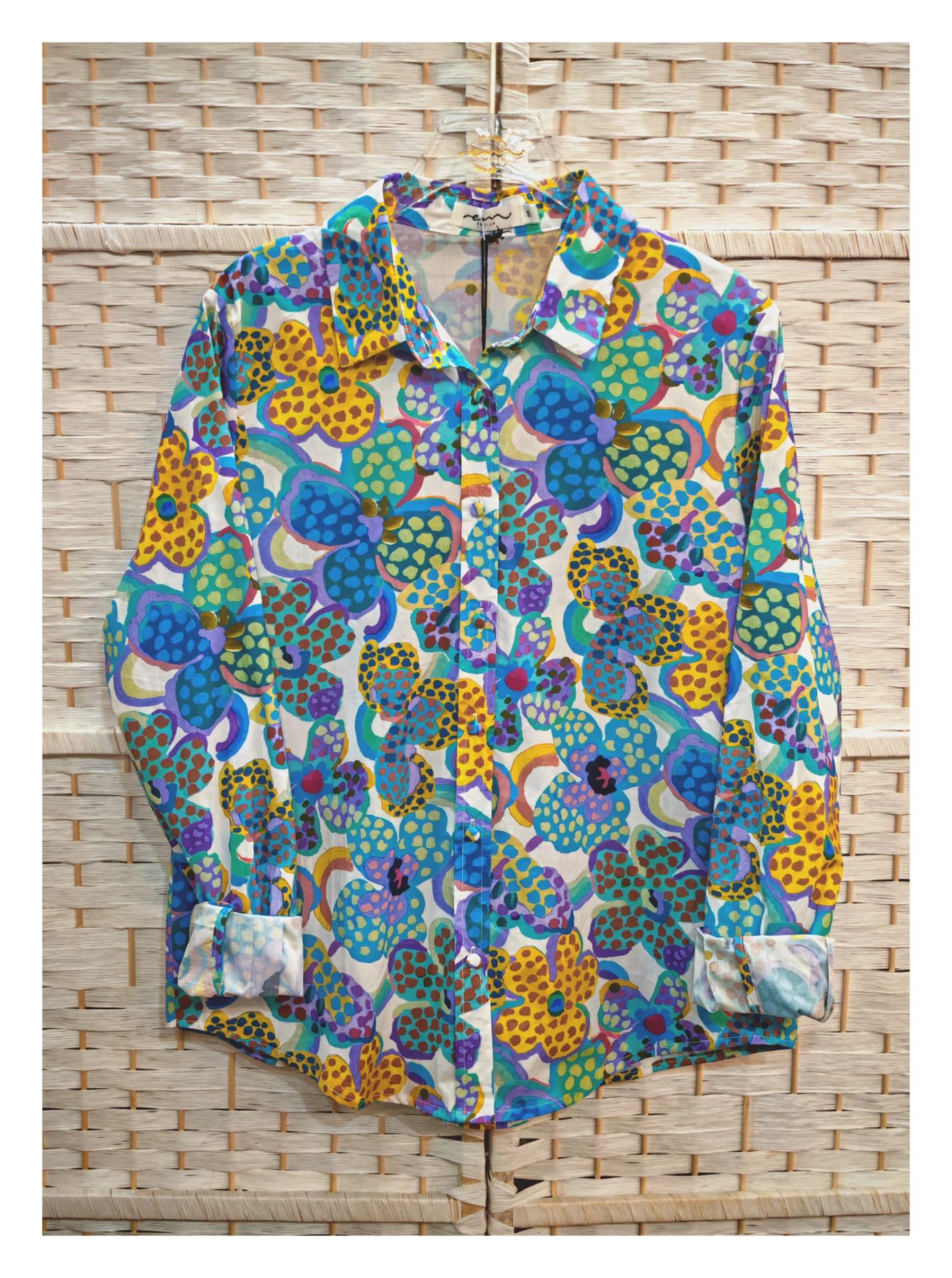 Camisas Mujer Blue Emi-Jo 91133-693 #c Efashion Paris