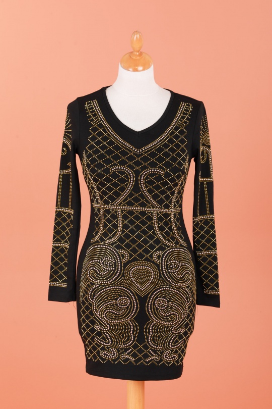 Robes courtes Femme Or MELENA DIFFUSION 8023 Efashion Paris