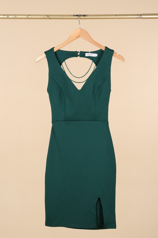 Robes courtes Femme Vert MELENA DIFFUSION 19837 Efashion Paris