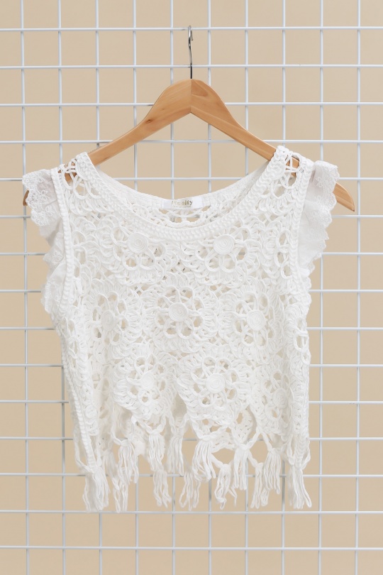 Tops Women White MELENA DIFFUSION Y2002 Efashion Paris