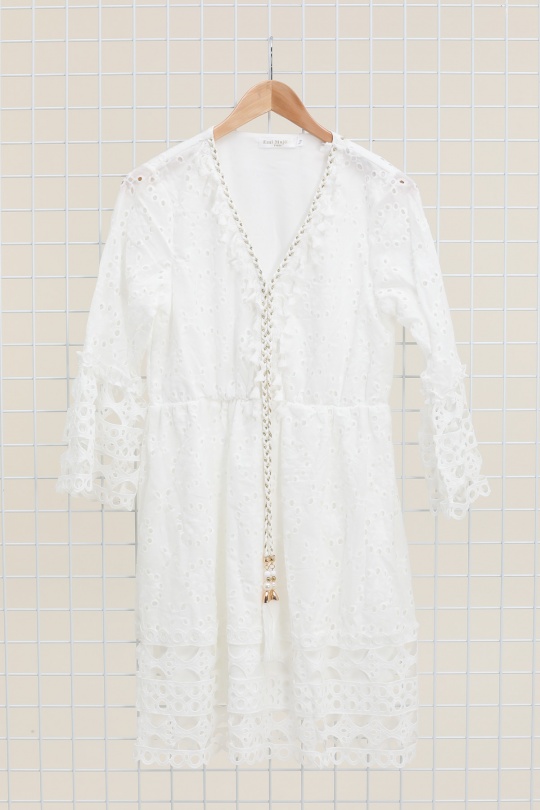 Robes courtes Femme Blanc MELENA DIFFUSION 1609 Efashion Paris