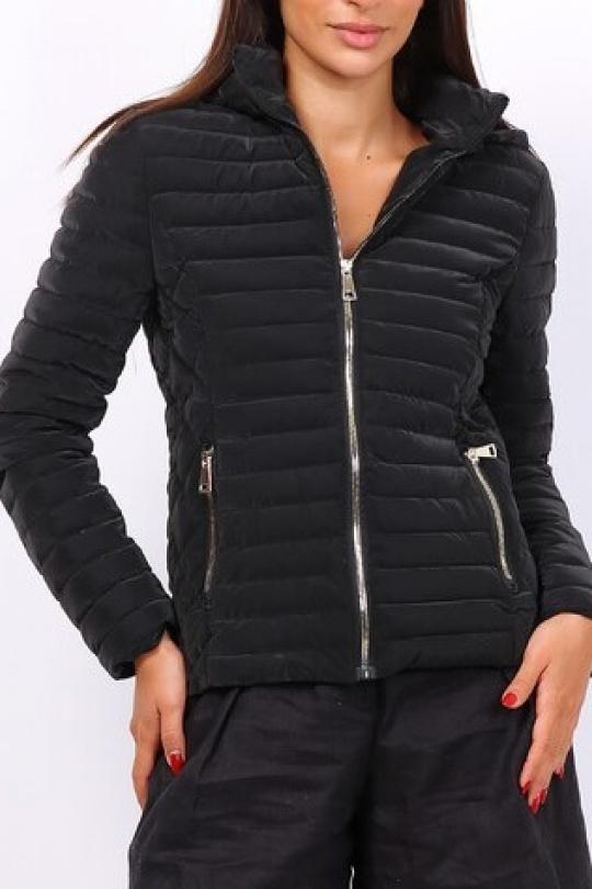 Doudounes Femme Noir MELENA DIFFUSION 905 Efashion Paris