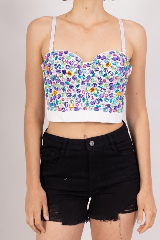 Tops Women White MELENA DIFFUSION 2426 Efashion Paris