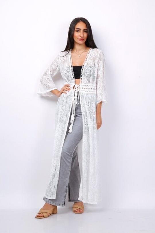 Cardigans Women White MELENA DIFFUSION N1521 Efashion Paris