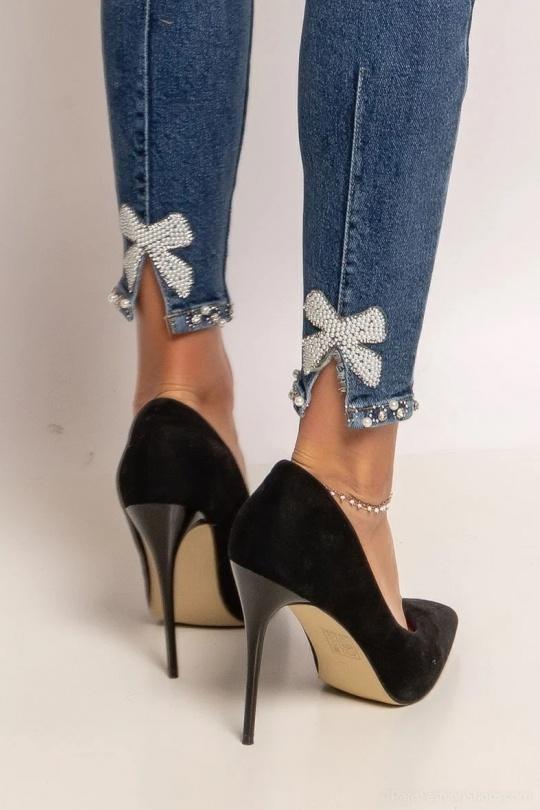 Jeans Femme Bleu foncé MELENA DIFFUSION E2876 Efashion Paris