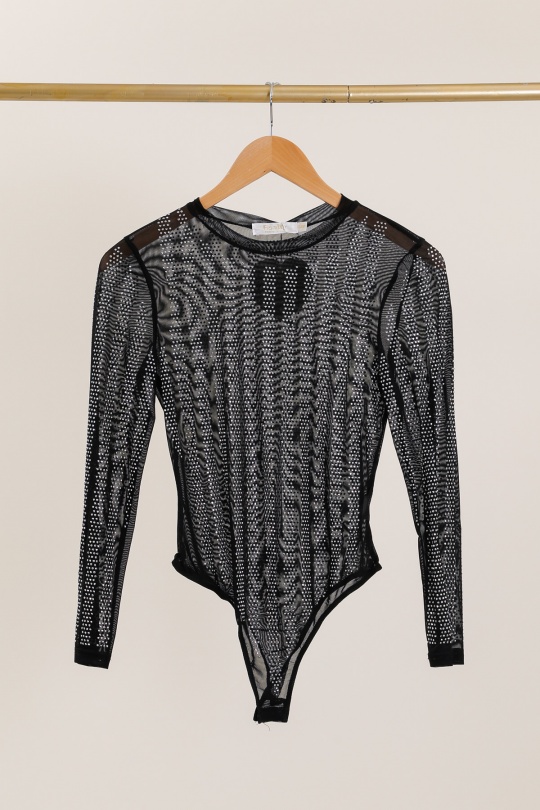 Bodies Femme Noir/argent MELENA DIFFUSION 8038 Efashion Paris