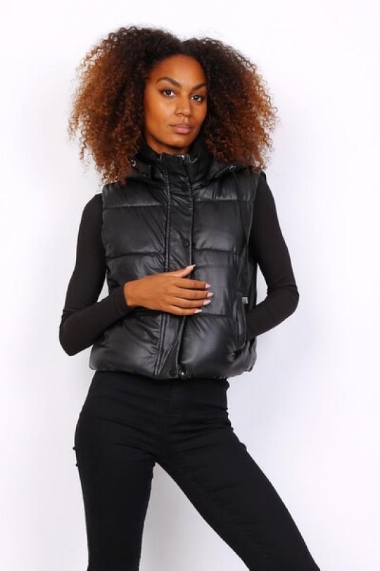 Doudounes Femme Noir MELENA DIFFUSION B7004 Efashion Paris