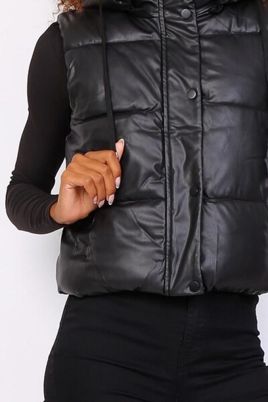 Doudounes Femme Noir MELENA DIFFUSION B7004 Efashion Paris