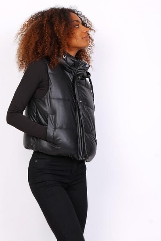 Doudounes Femme Noir MELENA DIFFUSION B7004 Efashion Paris