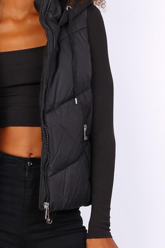 Doudounes Femme Noir MELENA DIFFUSION B7005 Efashion Paris