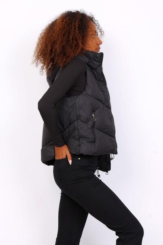 Doudounes Femme Noir MELENA DIFFUSION B7005 Efashion Paris