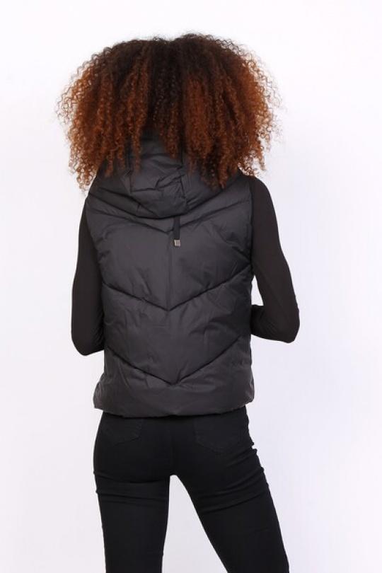 Doudounes Femme Noir MELENA DIFFUSION B7005 Efashion Paris