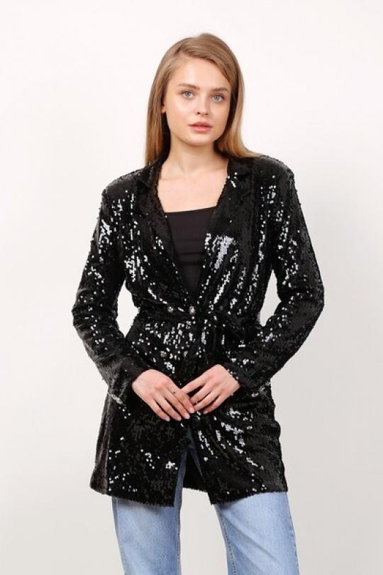 Vestes  Femme Noir MELENA DIFFUSION 8062 Efashion Paris