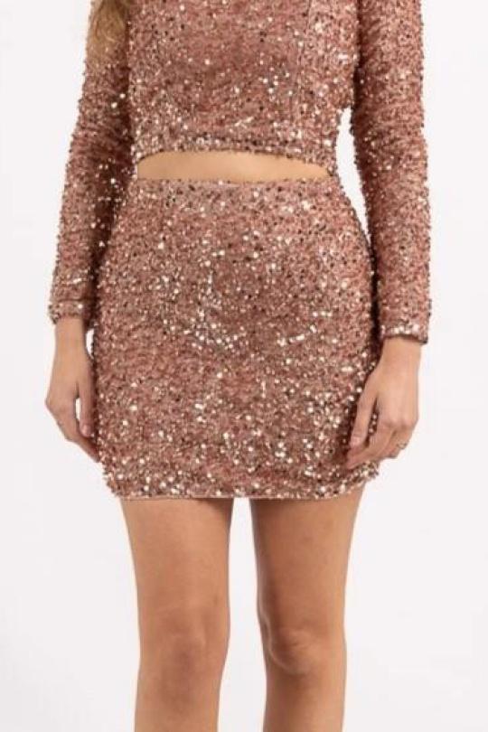 Jupes Femme rose dorée MELENA DIFFUSION 8080 Efashion Paris