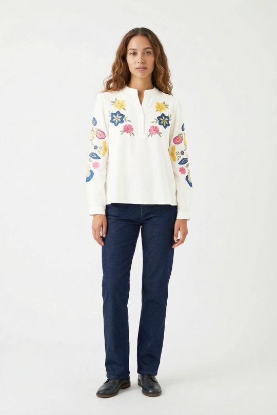 Blouses Femme Blanc MELENA DIFFUSION L202 Efashion Paris