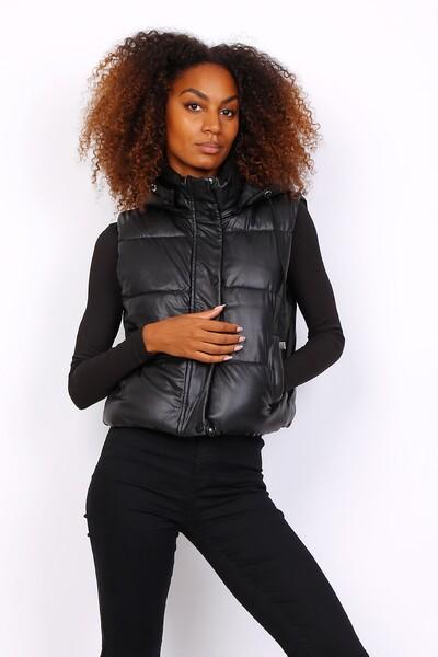 Doudounes Femme Noir MELENA DIFFUSION B7004 #c Efashion Paris