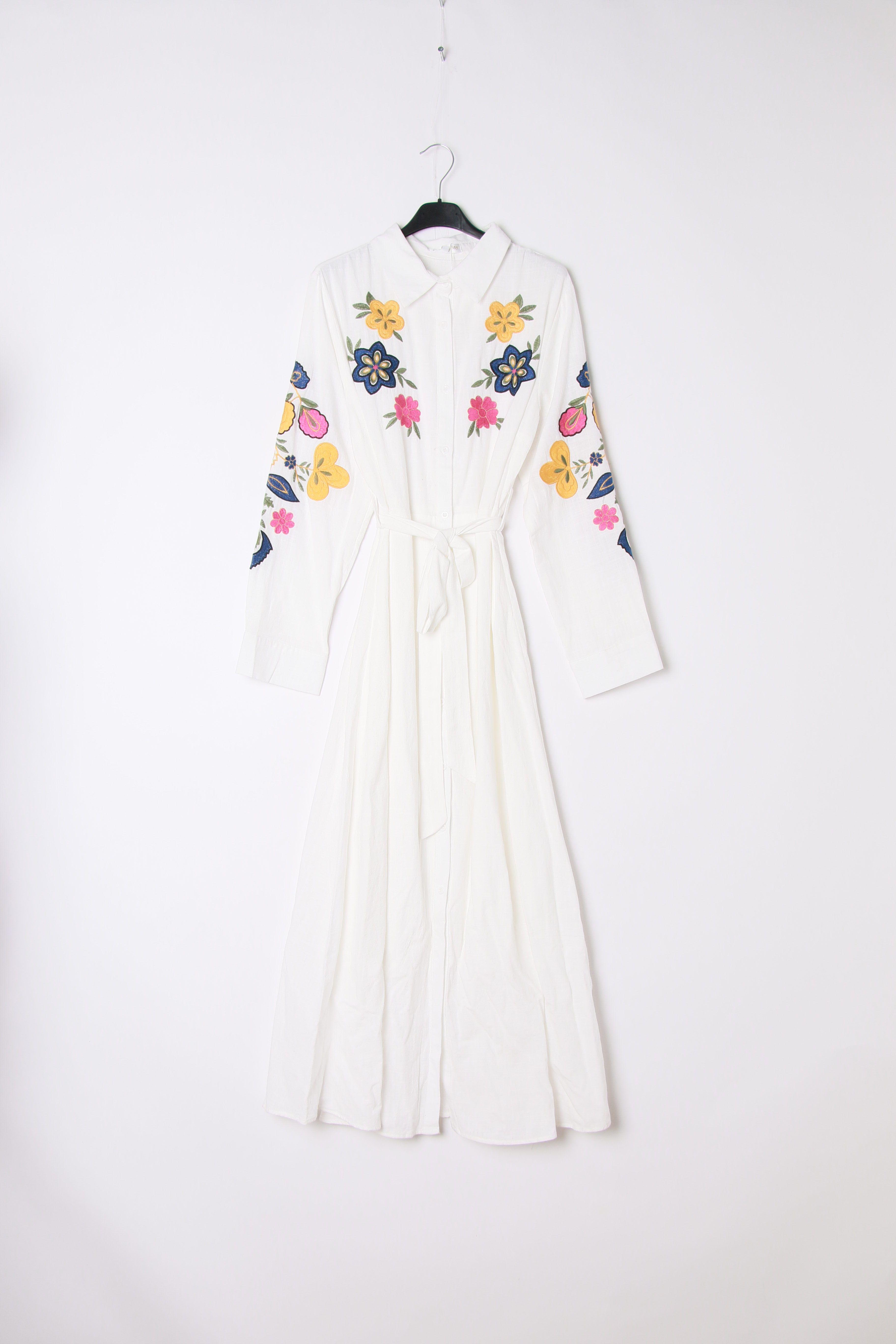 Robes longues Femme Blanc MELENA DIFFUSION L201 #c Efashion Paris