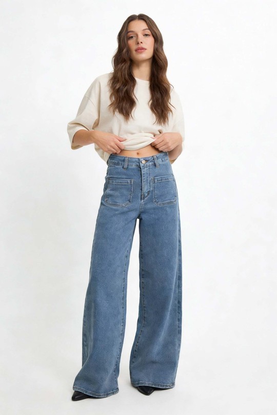 Jeans Femme Bleu clair MELENA DIFFUSION Ws029 #c Efashion Paris