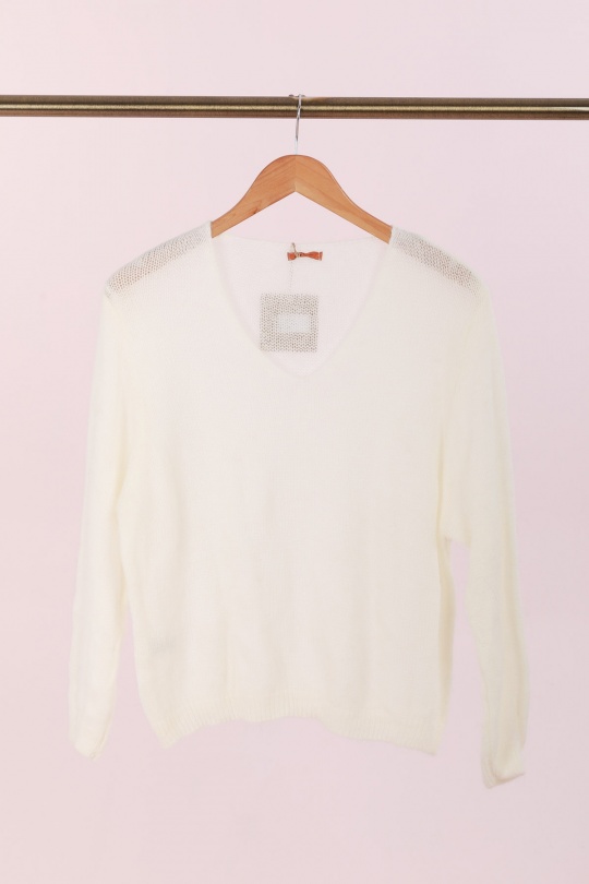 Jerséis Mujer White ZELIA 3259 Efashion Paris