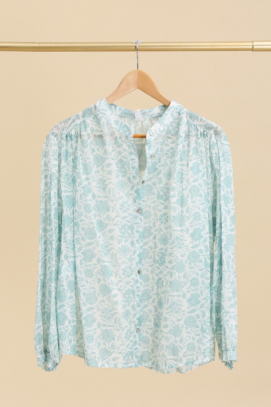 Chemises Femme Vert amande ZELIA 59193 Efashion Paris