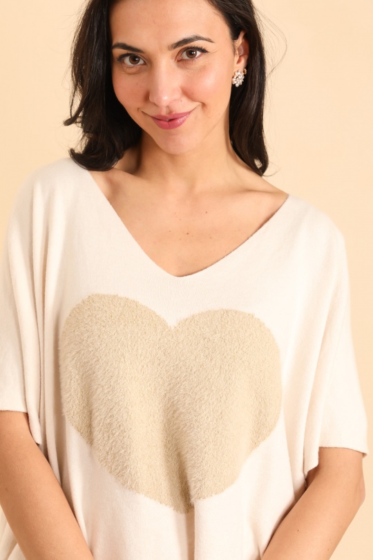 Maglioni Donna Cream ZELIA 35062-CO Efashion Paris