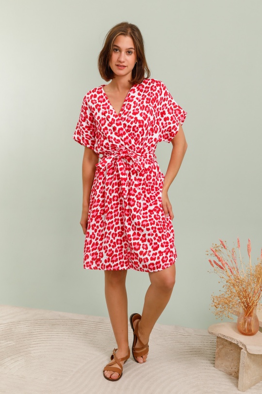 Robes courtes Femme Rouge ZELIA 63062-LP Efashion Paris
