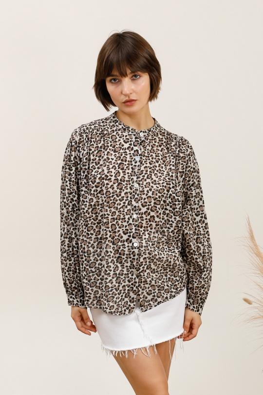 Chemises Femme Beige ZELIA 5459-LP Efashion Paris
