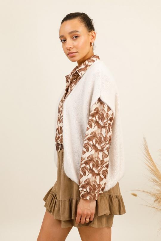 Cardigans Women Red ZELIA 25857 Efashion Paris