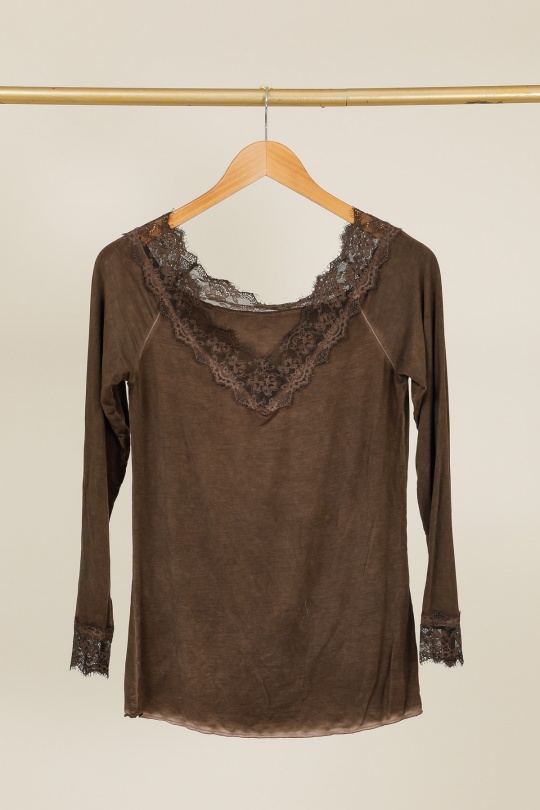 Tops Mujer Brown ZELIA 10916 Efashion Paris