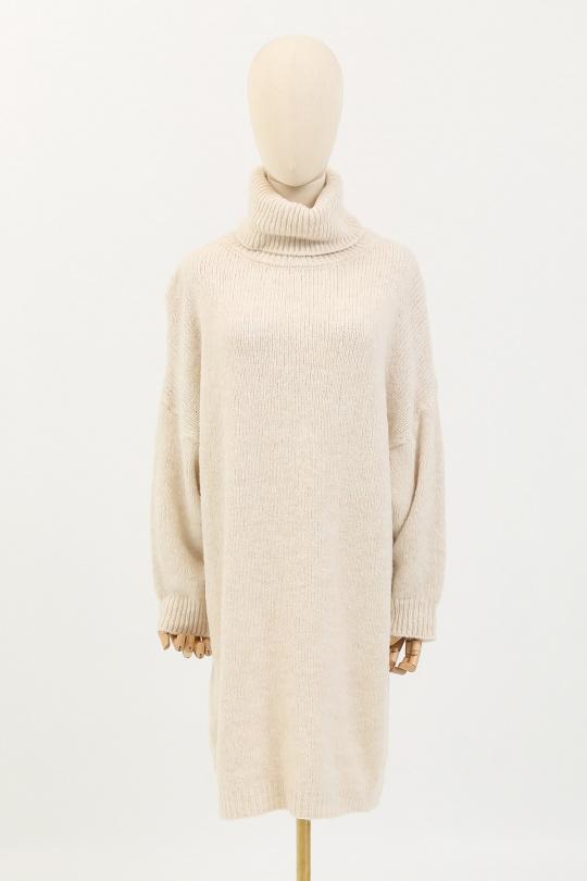 Robes mi-longues Femme Beige ZELIA 35739 Efashion Paris