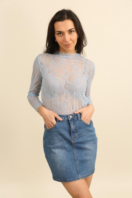 Tops Femme Bleu ciel ZELIA 11567 Efashion Paris