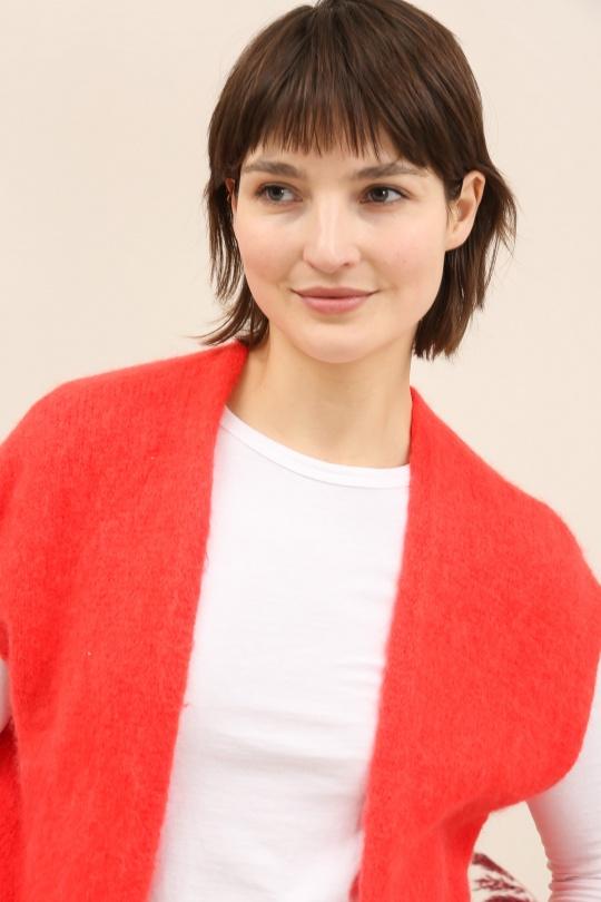 Cardigans Women Red ZELIA 25857 Efashion Paris