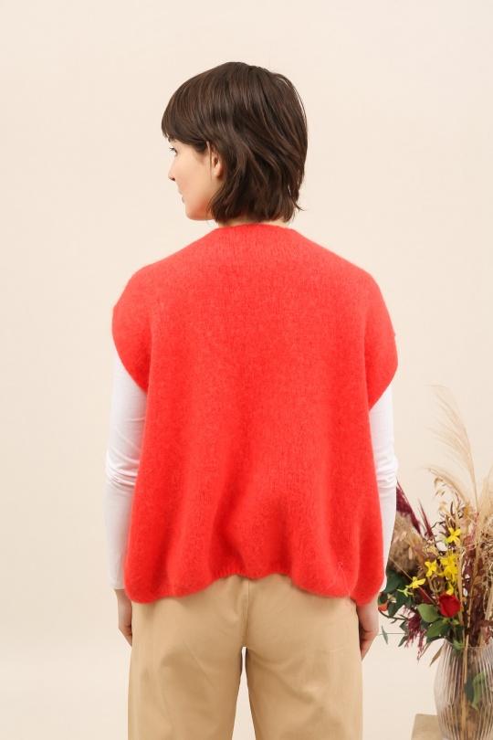 Cardigans Women Red ZELIA 25857 Efashion Paris