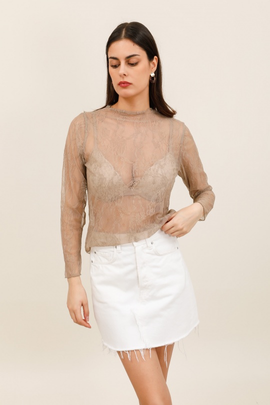 Tops Femme Bleu ciel ZELIA 11567 Efashion Paris