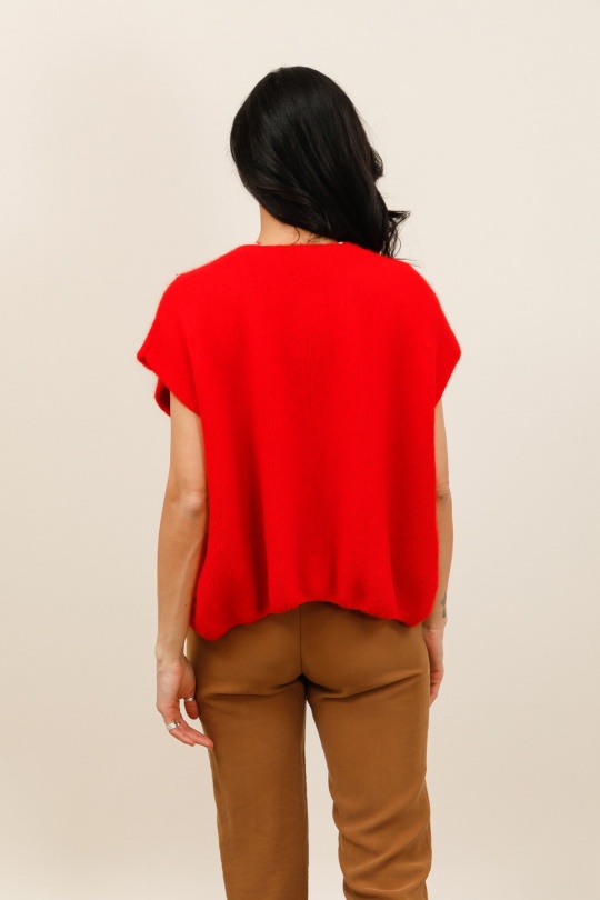 Cardigans Women Red ZELIA 25857 Efashion Paris