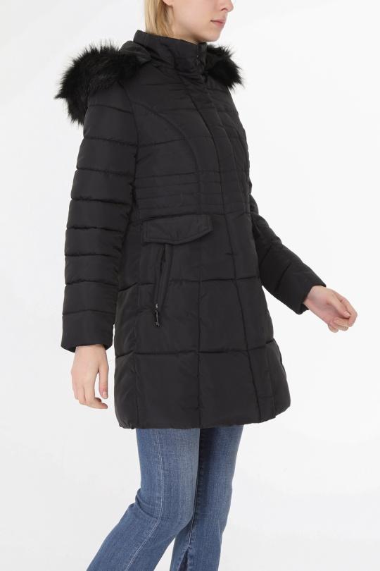 Doudounes Femme Noir ZELIA 1916F Efashion Paris