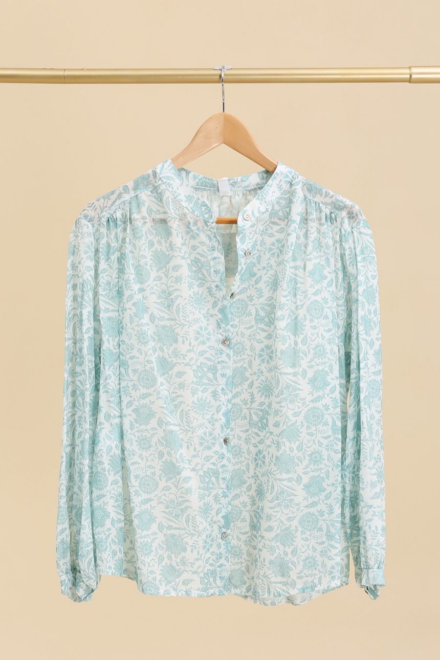 Chemises Femme Vert amande ZELIA 59193 #c Efashion Paris