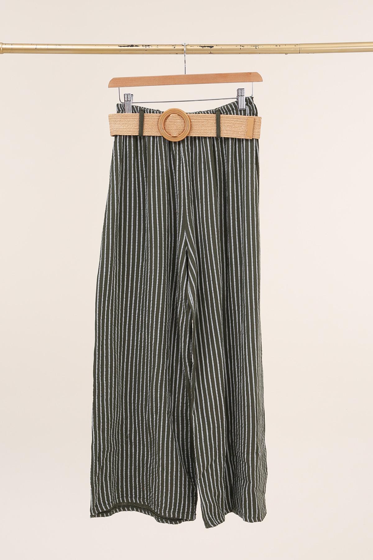 Pantalons Femme Kaki Foncé ZELIA 91942 #c Efashion Paris