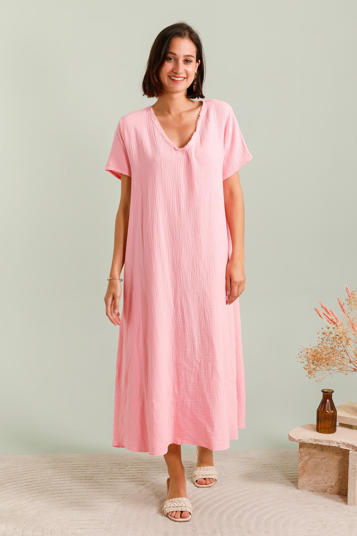 Robes longues Femme Rose bonbon ZELIA 90169 #c Efashion Paris
