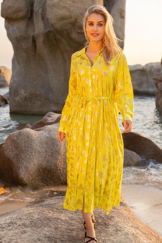 Maxi dresses Women Yellow LAST QUEEN 6996-02YELLOW Efashion Paris