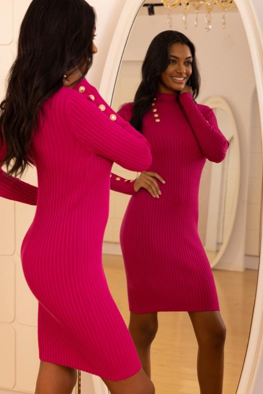 Vestidos cortos Mujer Candy pink LAST QUEEN 811-39 Efashion Paris