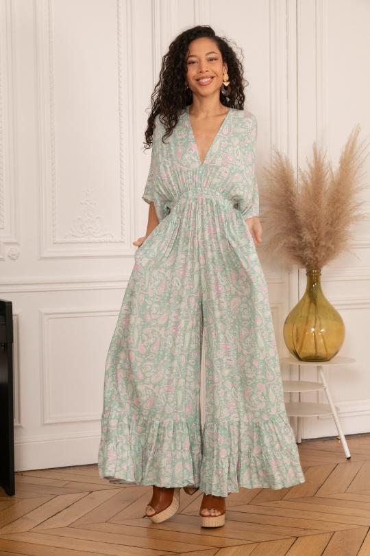 Jumpsuits Women Light green LAST QUEEN 2301-1472 Efashion Paris