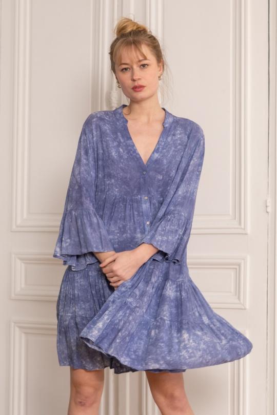 Short dresses Women Jean blue LAST QUEEN 8985-0062 Efashion Paris