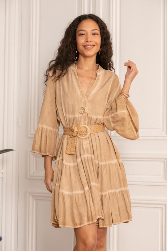 Robes courtes Femme Kaki LAST QUEEN 8985-0008 Efashion Paris