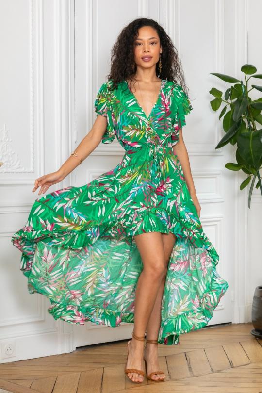 Maxi dresses Women Green LAST QUEEN 1001-1656 Efashion Paris