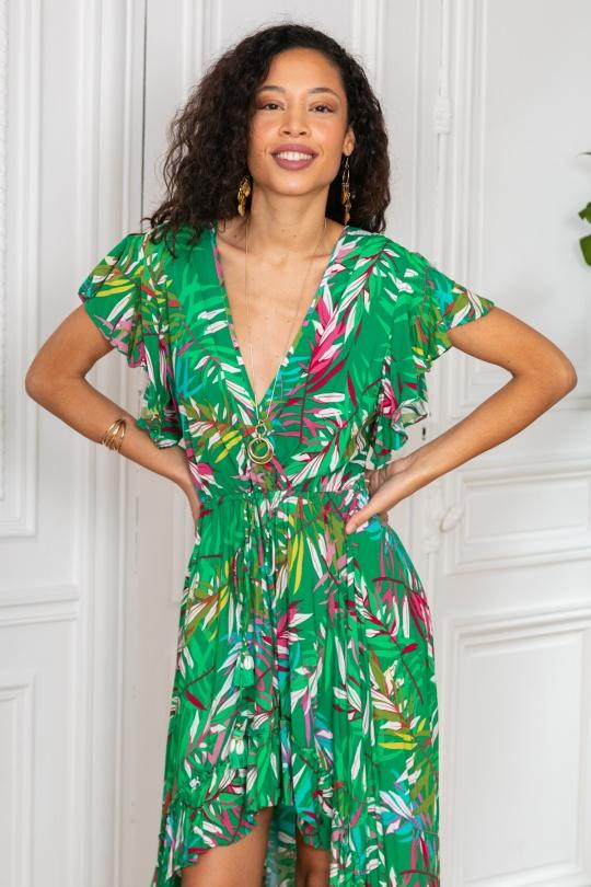 Maxi dresses Women Green LAST QUEEN 1001-1656 Efashion Paris
