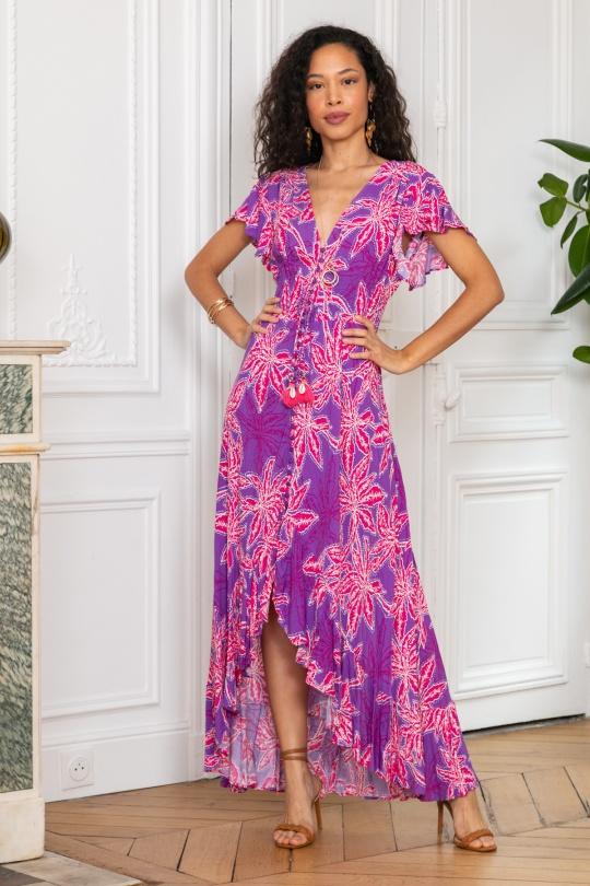 Maxi dresses Women Purple LAST QUEEN 1002-1629 Efashion Paris