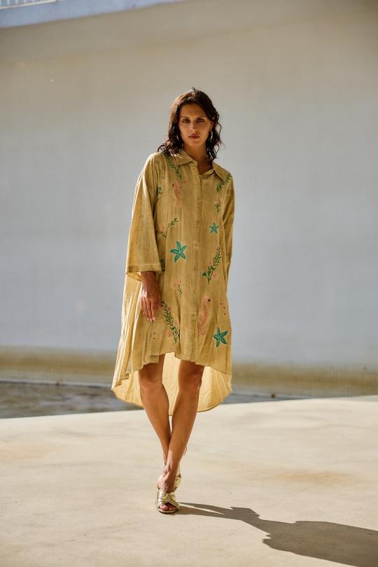 Robes courtes Femme Beige LAST QUEEN 6985-88108 Efashion Paris