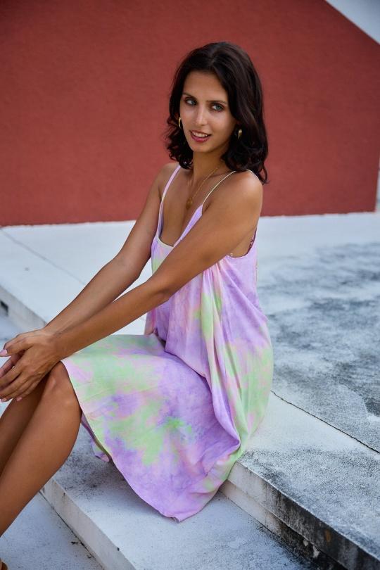 Robes courtes Femme Rose/violet LAST QUEEN 3035-1792 Efashion Paris